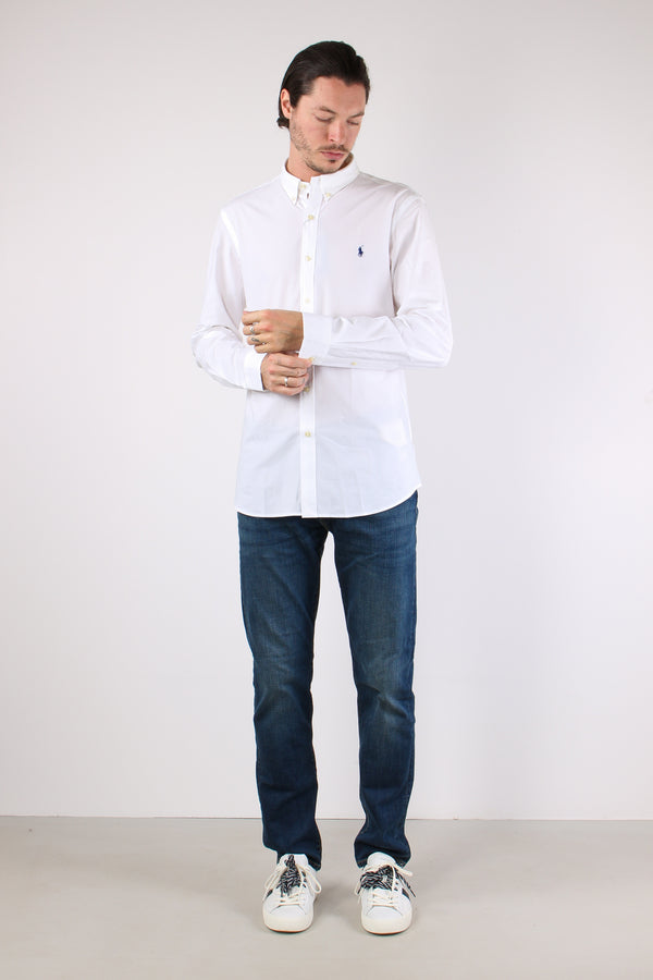 Camicia Slim Botton Down White-2