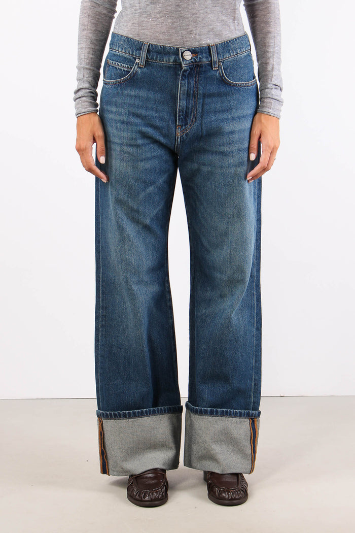 Wanda Denim Wide Leg Denim Medio-2