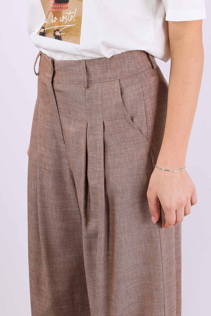 Pantalone Doppia Pences Effett Caffe-7