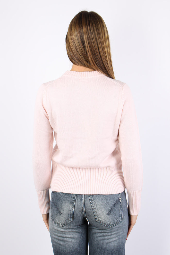 Girocollo Misto Cashmere Rosa-3