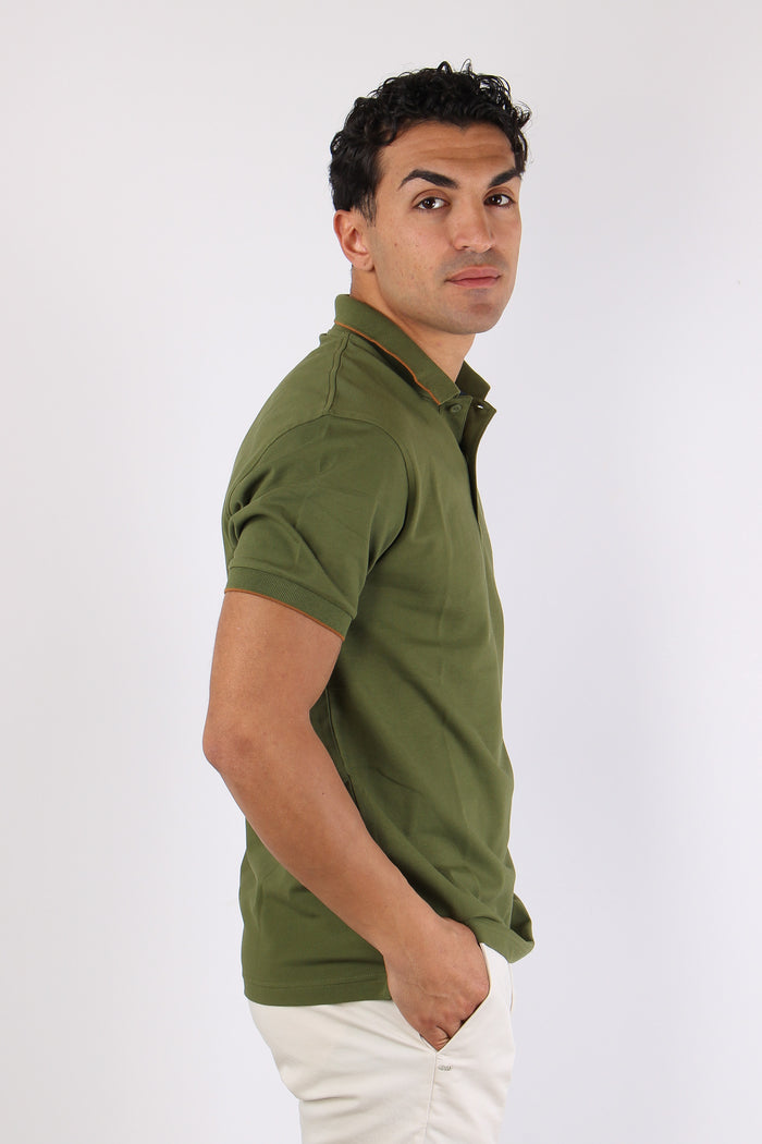 Polo Profilo Sottile Verde-5