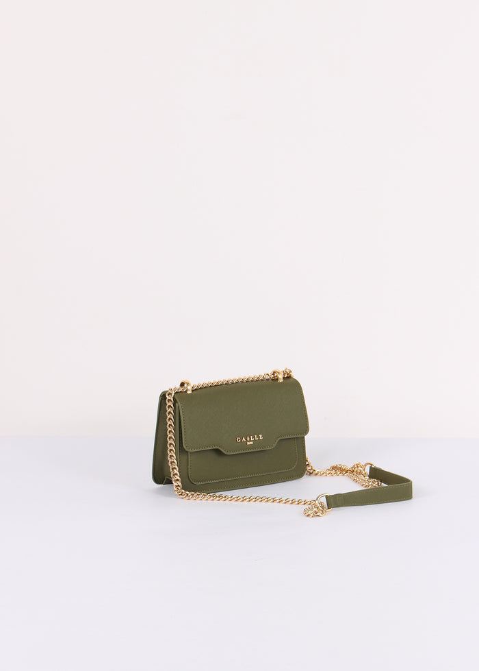 Tracollina Saffiano Verde Bosco-5