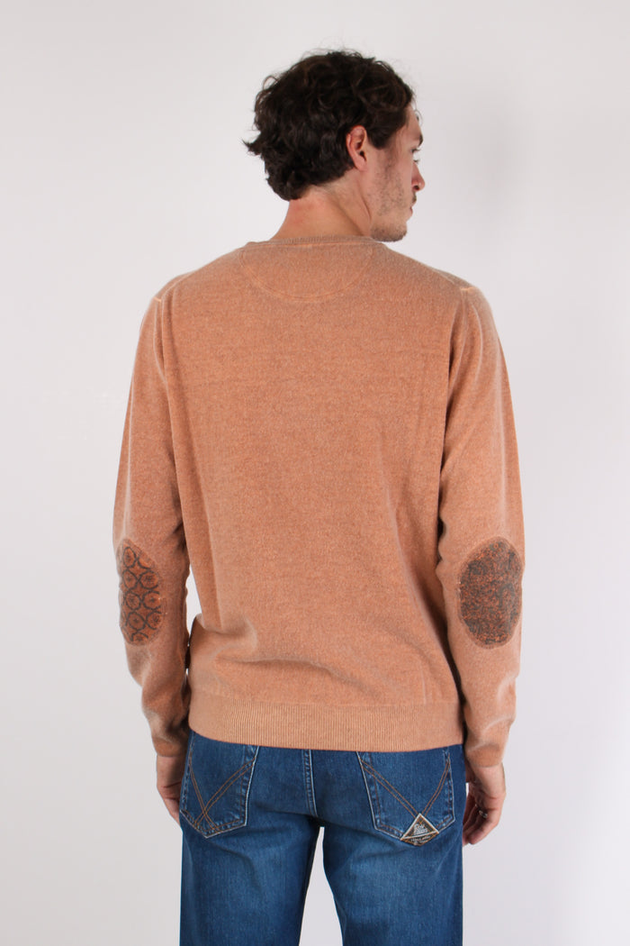 Maglia Girocollo Toppa Fantasi Ruggine-5