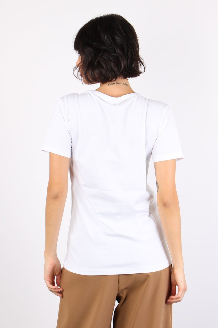 Annachiara T-shirt Collana White-3