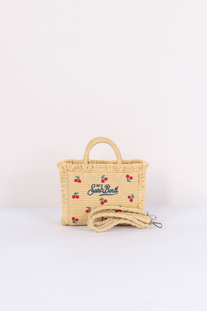 Vanity Mini Paglia Beige/rosso-3