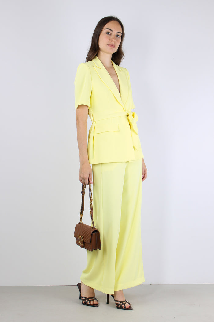 Pantalone Palazzo Fluido Giallo