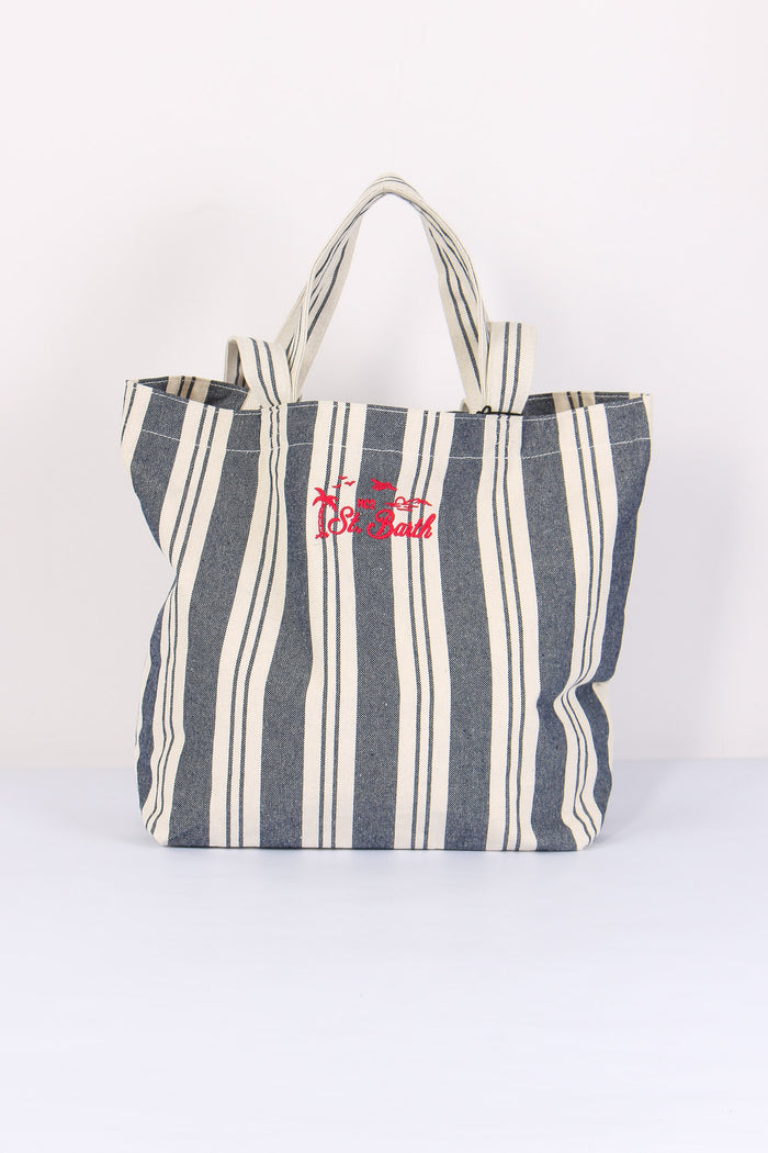 Essential Bag Canvas Blu/beige