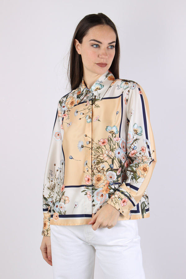 Camicia Fantasia Foulard Blu/bloom-2