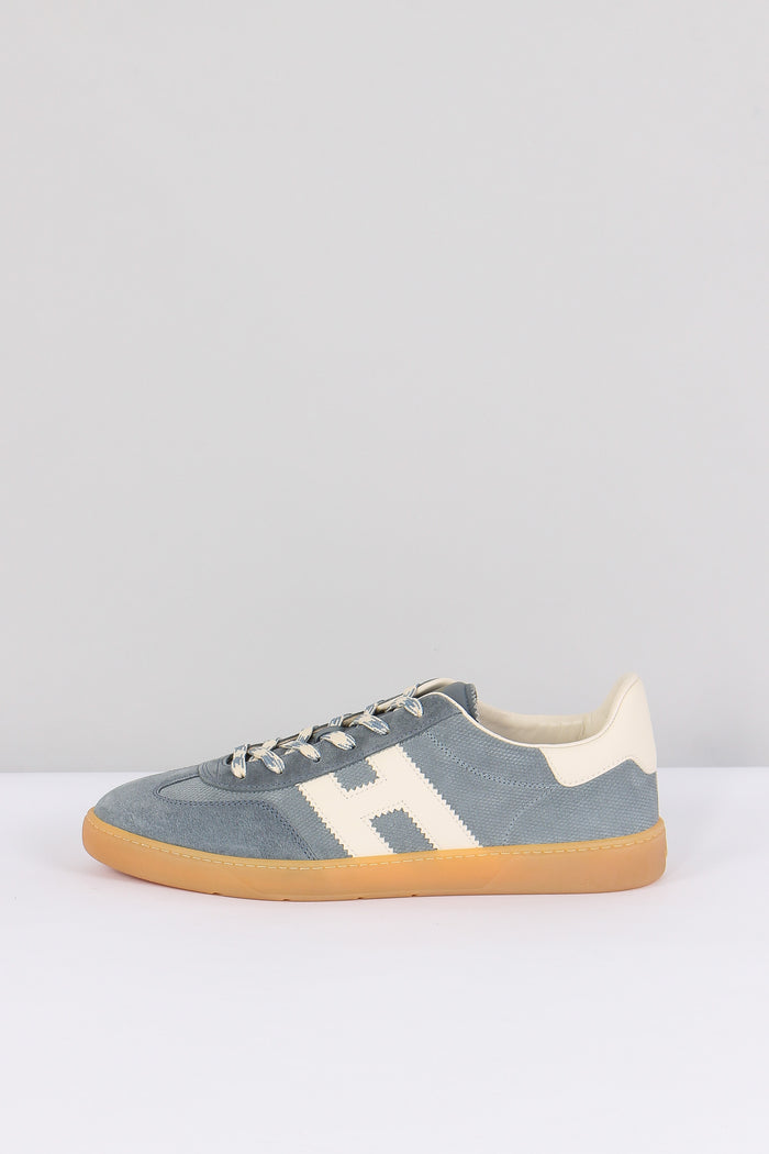 Sneaker Cool Camoscio Azzurro-7