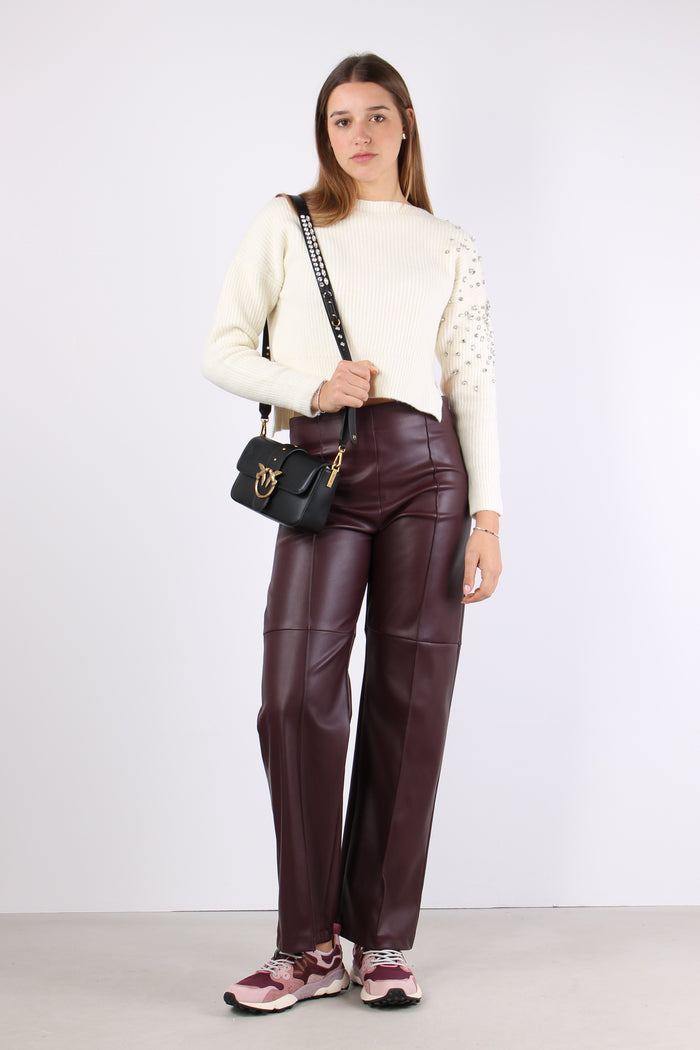 Maglia Applicazioni Strass Star White-2