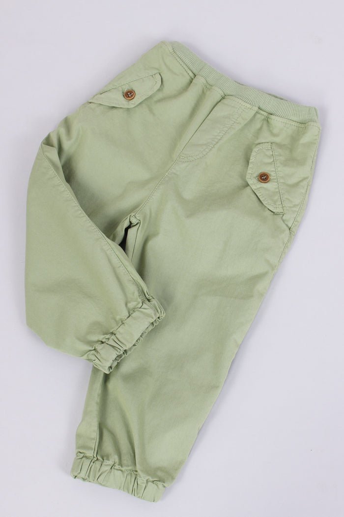 Pantalone Coulisse Fondo Verde-4