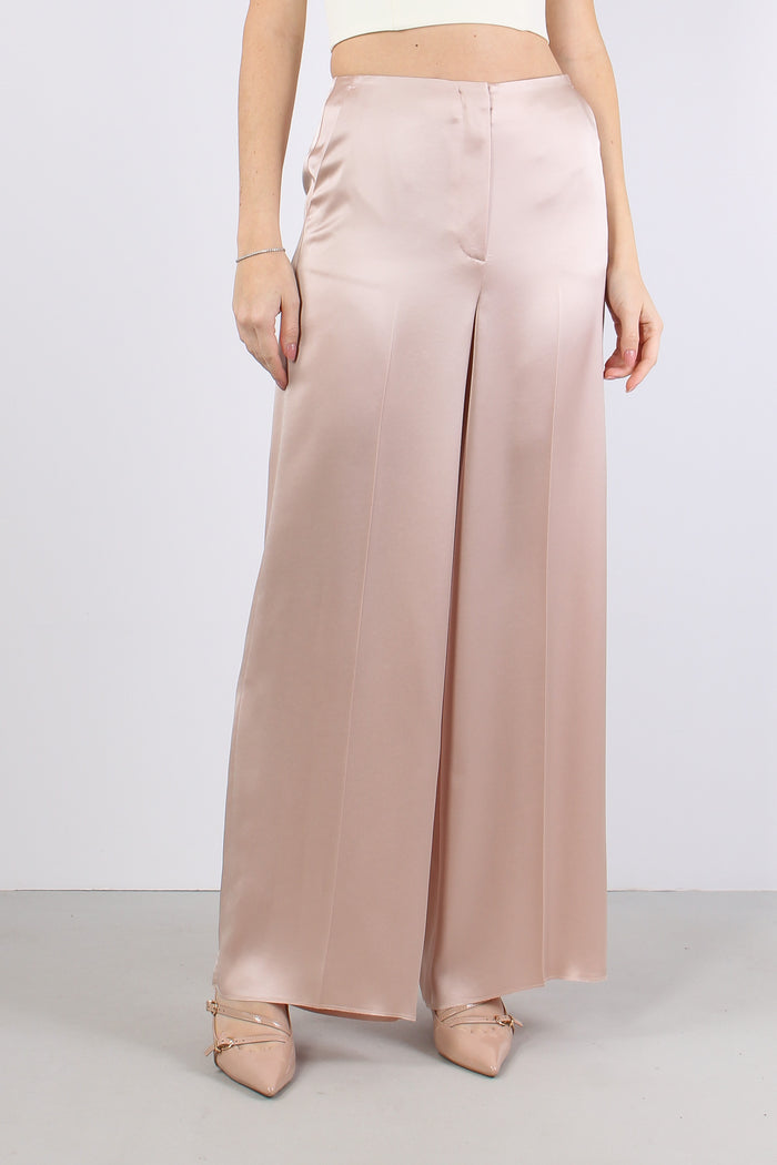 Limoncello Pantalone Satin Rosa Mogano-5