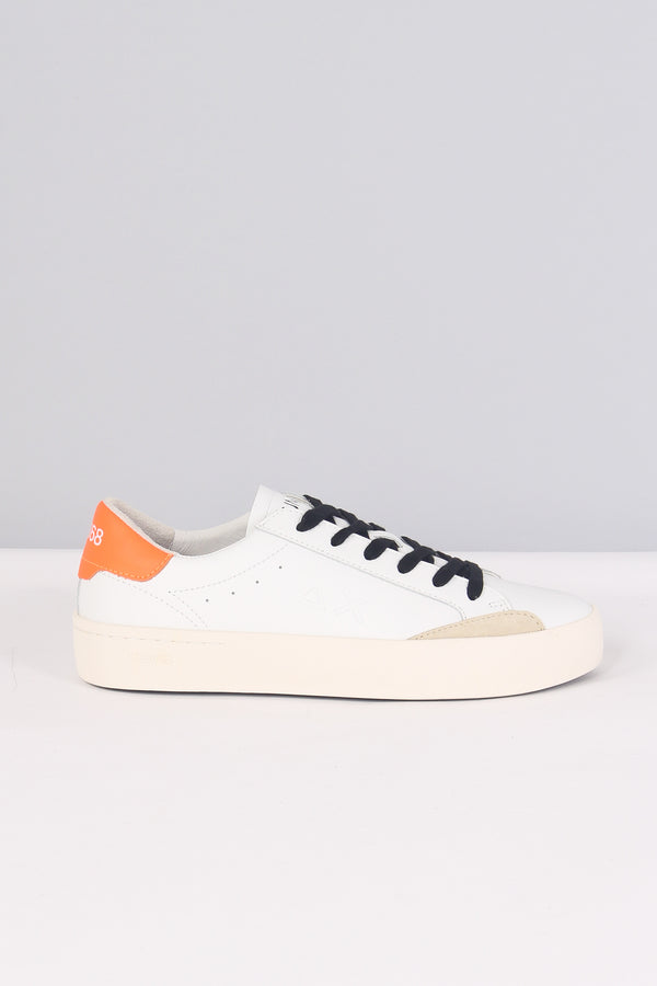 Sneaker Street Leather Bianco/arancio