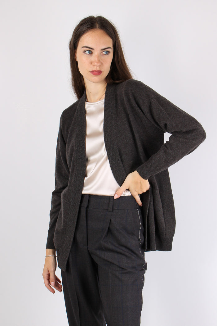 Cardigan Aperto Cintura Moro-6