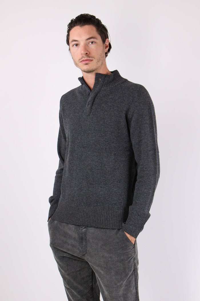Collo Alto  Cotone Dark Grey-3