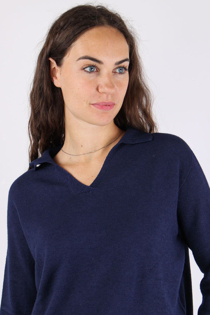 Polo Viscosa Evening Blue-8