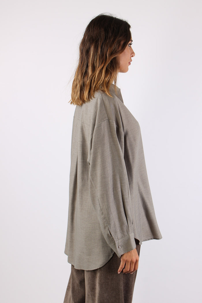 Camicia Rouges Misto Viscosa Grigio-6