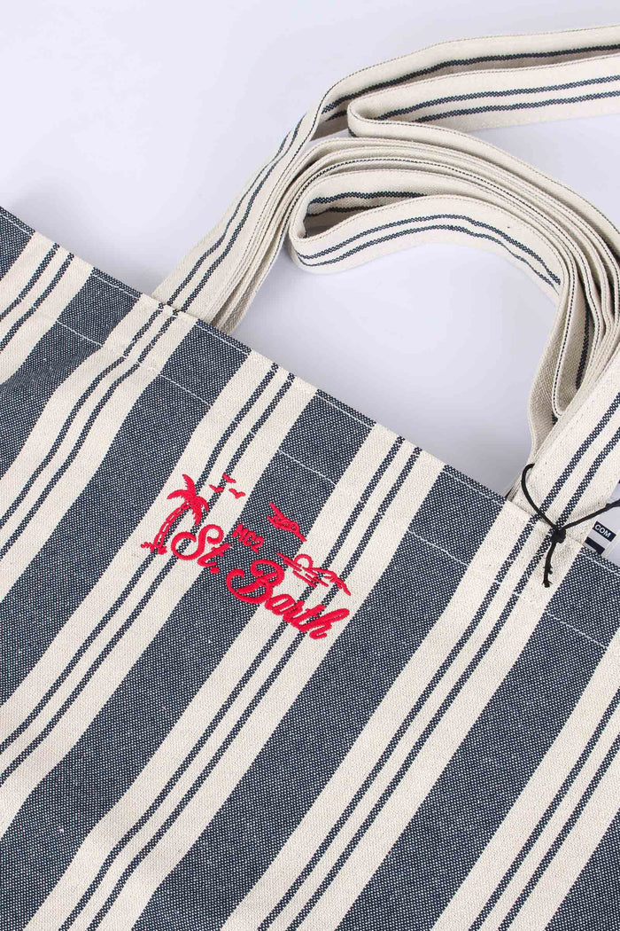Essential Bag Canvas Blu/beige-5