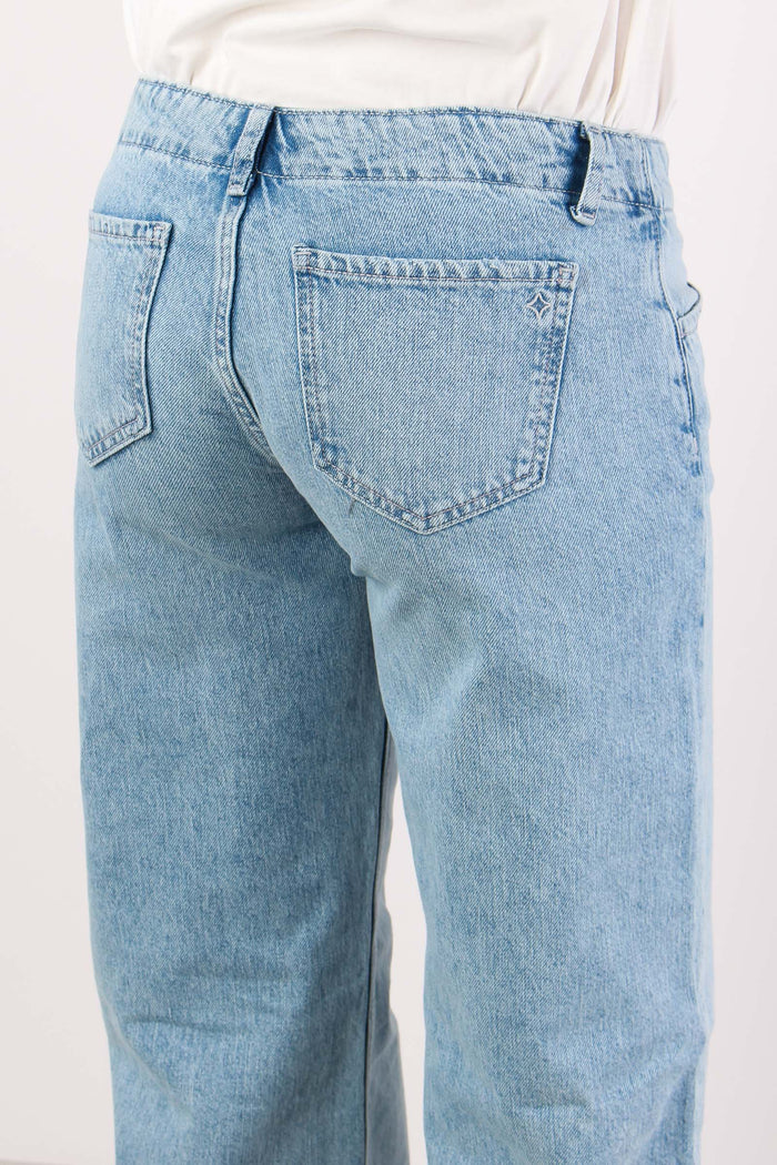 Denim Vita Bassa Denim Chiaro-8