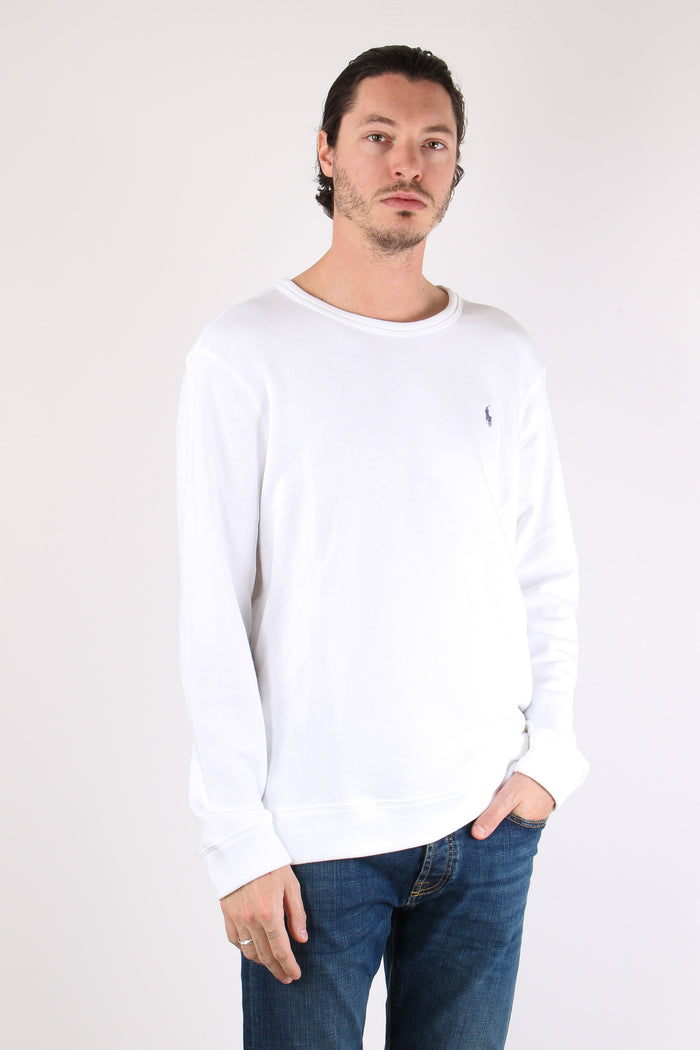 Felpa Girocollo Spugna White-6
