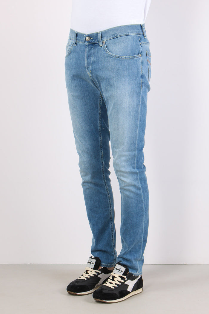 George Denim Slavato Risvolto Denim Chiaro-4