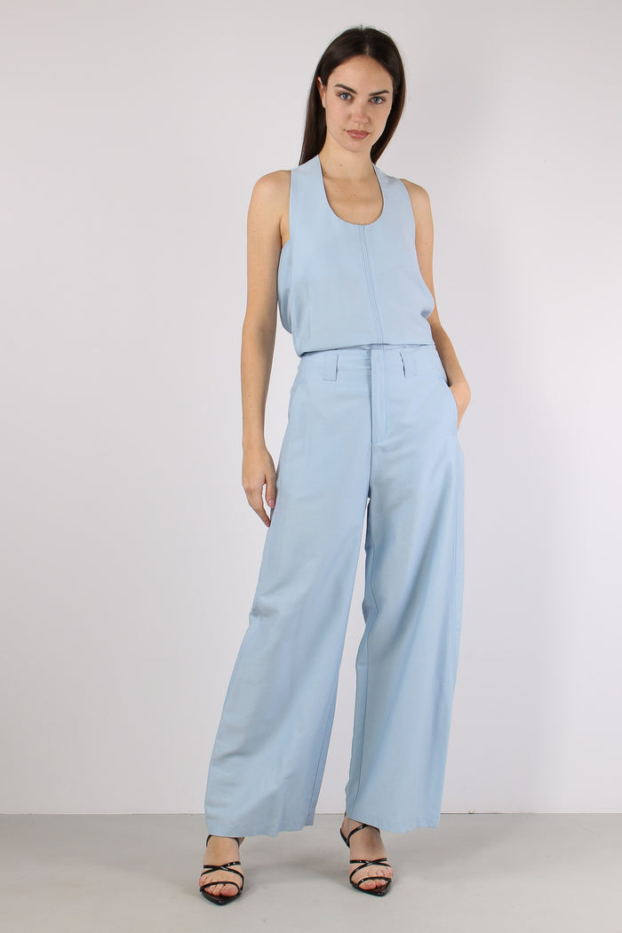 Pantalone Passanti Vita Celeste-3
