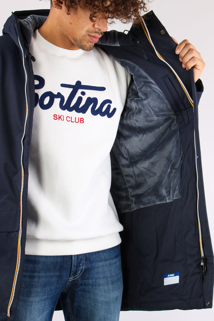 Giubbotto Lungo Inserto Marmot Blue-4