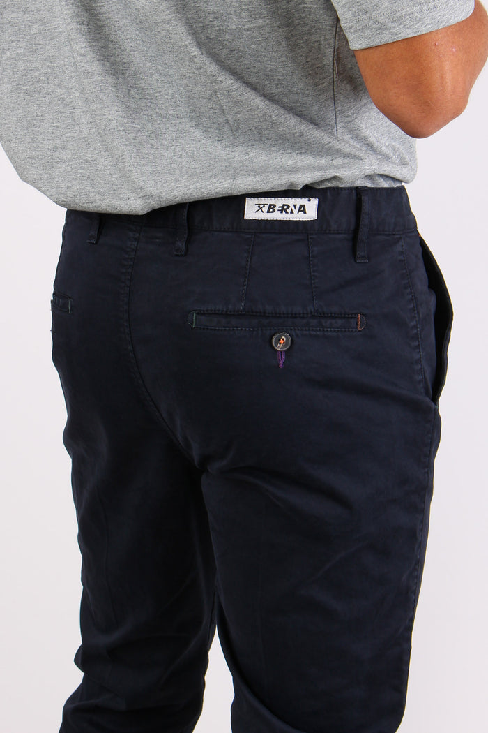 Pantalone Cropped Taschino Blu-7