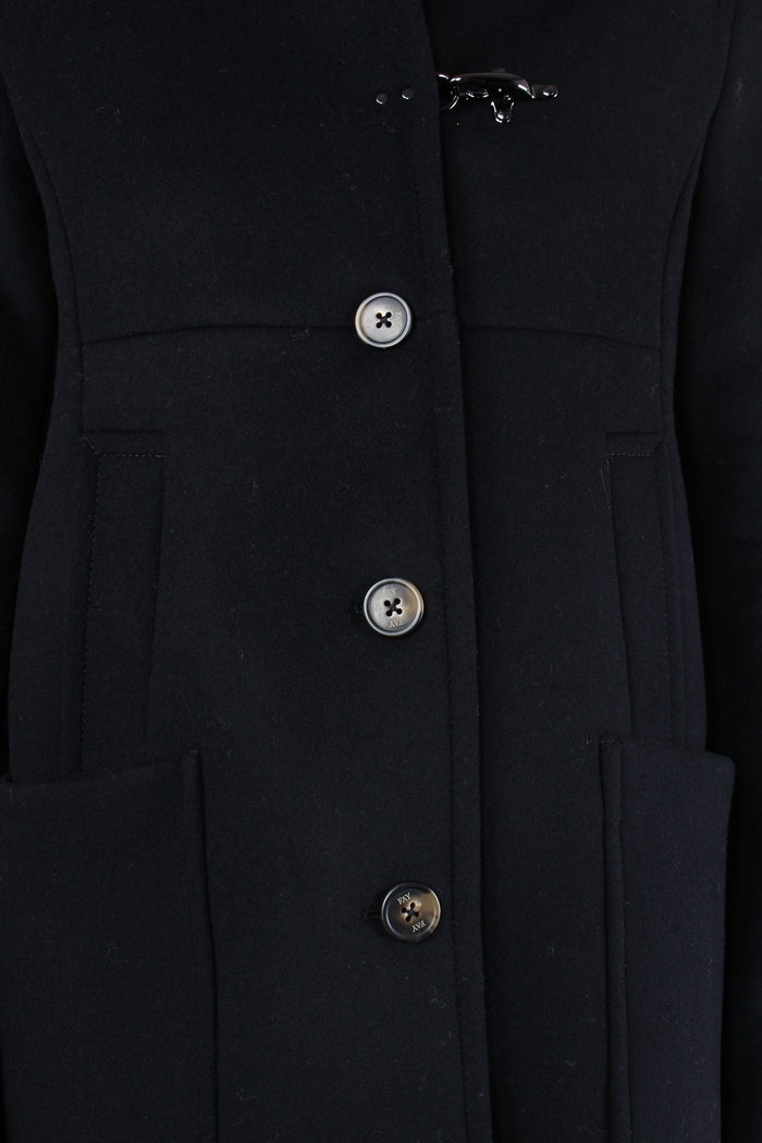 Cappotto Misto Cashmere Nero-8