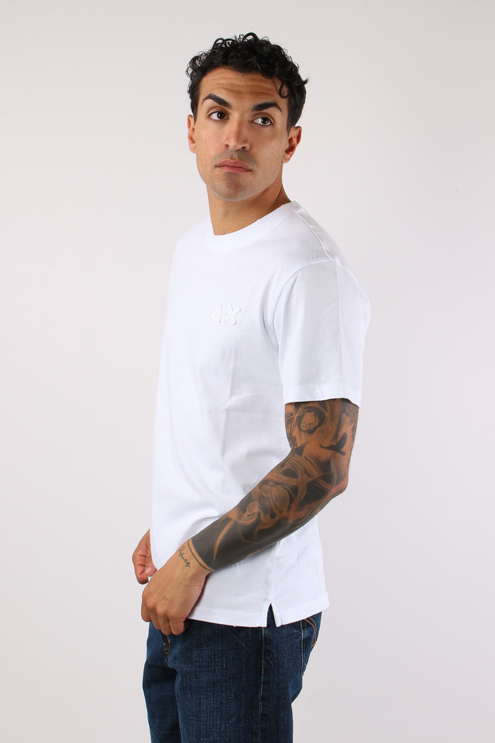 T-shirt Logo Patch Bianco-7