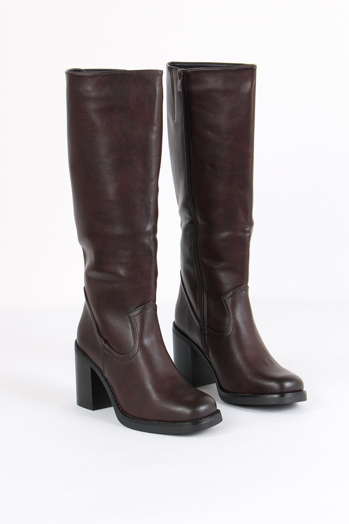 Stivale Tacco Wine-4