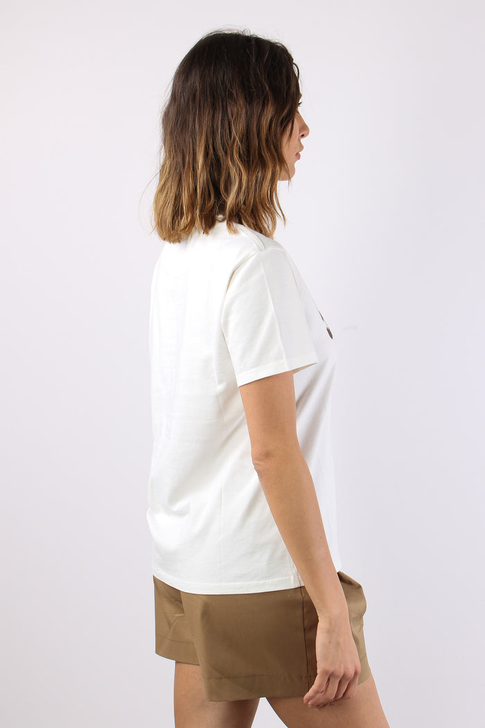 T-shirt Scritta Bianco/moro-6