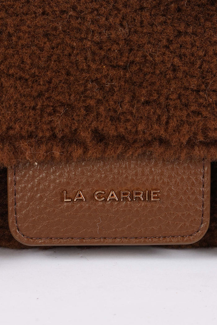 Cartella Piccola Ecopelliccia Brown-7