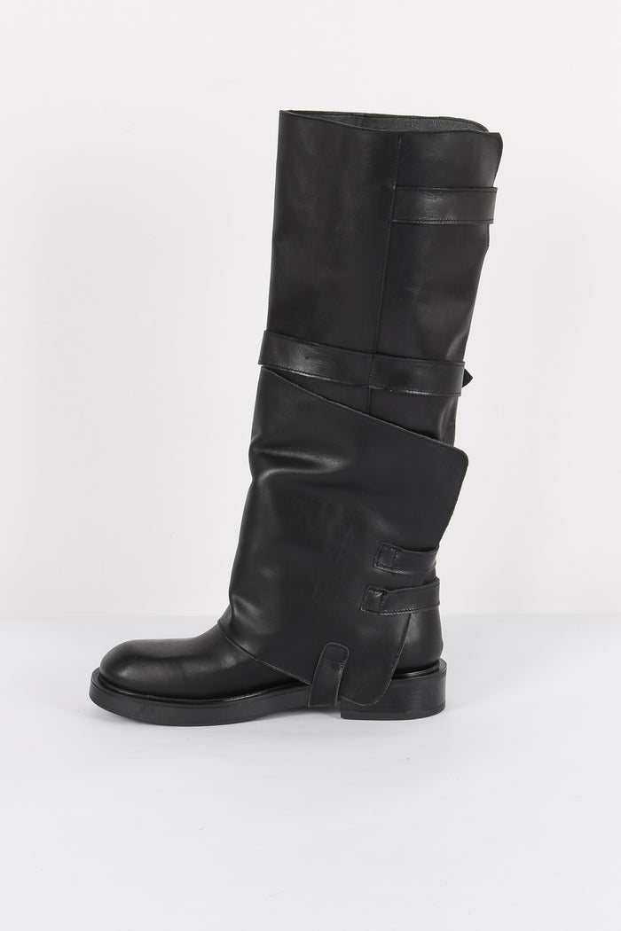 Stivale Multi Fibbia Nero-6