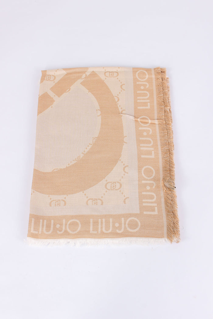 Square Jacquard Logo Sabbia