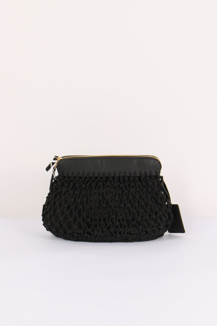 Panarea Pochette Rete Nero-3