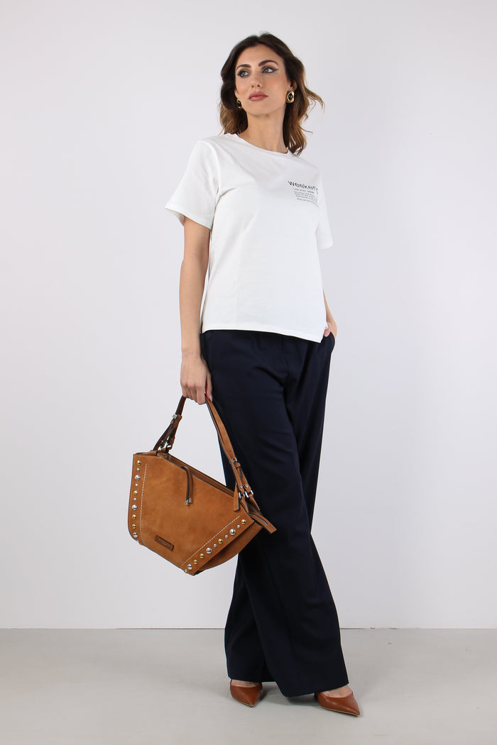 Wkdtenue T-shirt Stampa Off White-3