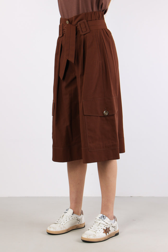 Patricia Bermuda Cotone Marrone-6