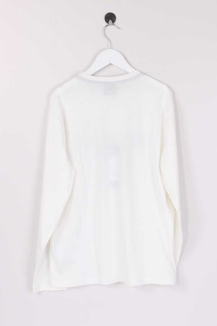 T-shirt Cotone Logo Multicolor Bianco-2