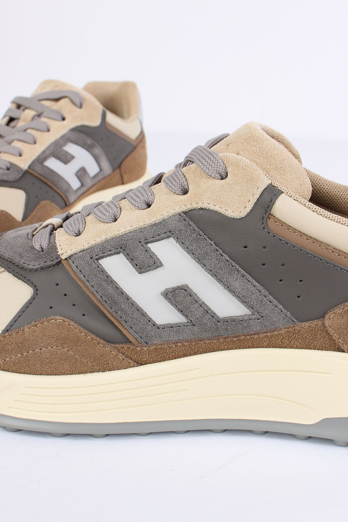Sneaker Hyperlight Camoscio Marrone/beige-3