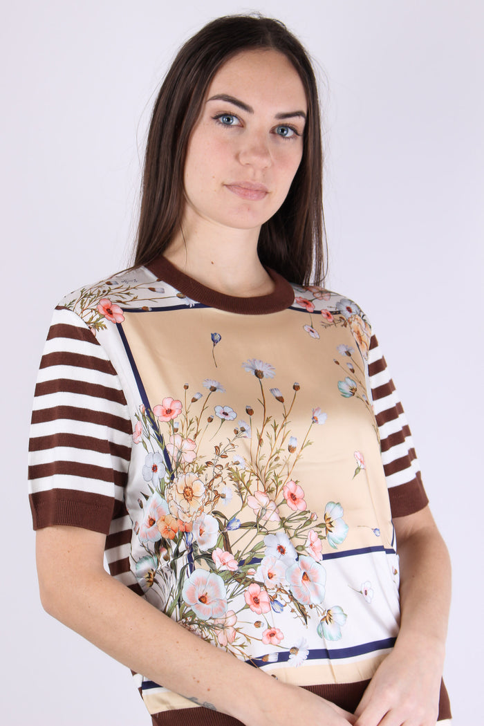 Maglia Riga Manica Corta Foulard/bisco-3
