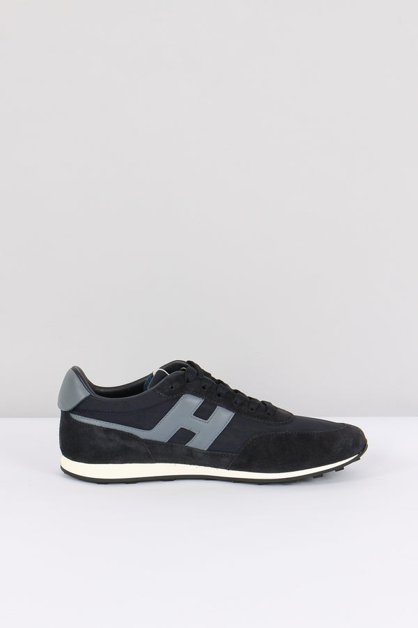 Sneaker Tessuto Tecnico Camoscio Blu