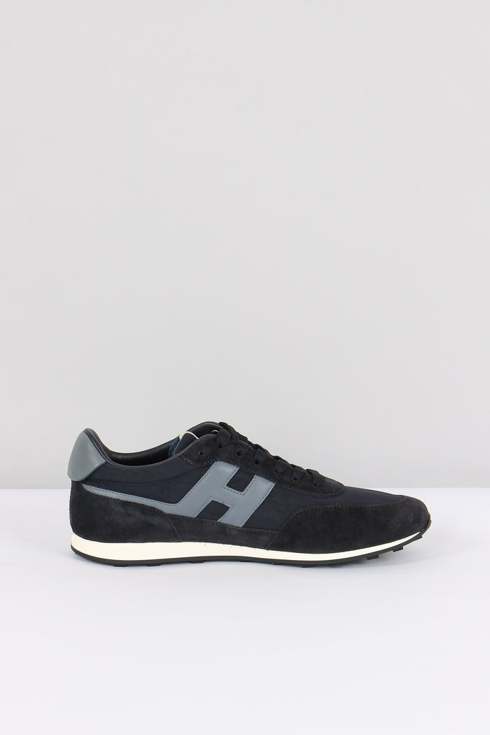 Sneaker Tessuto Tecnico Camoscio Blu