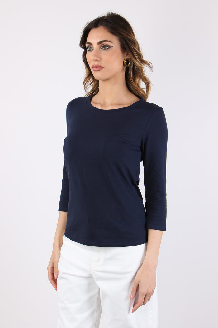 Wkdmultia T-shirt Ml Cotone Blu-6