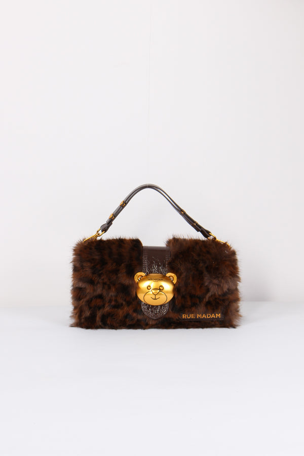 Tracolla Ecopelliccia Orsetto Fur Leopard