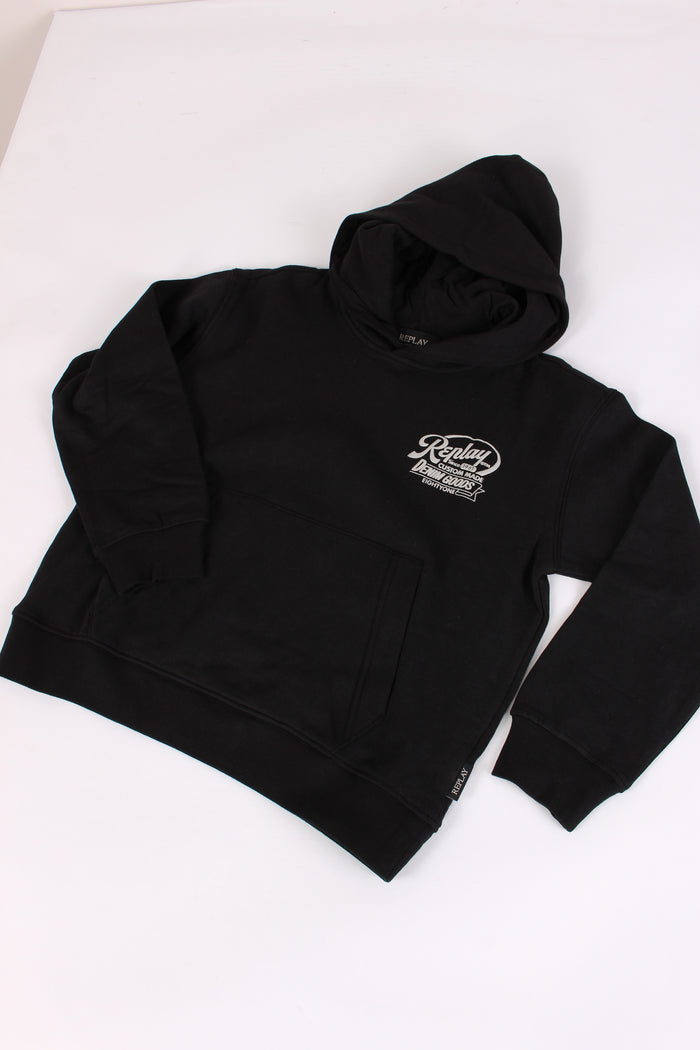 Felpa Hoodie Nero-3