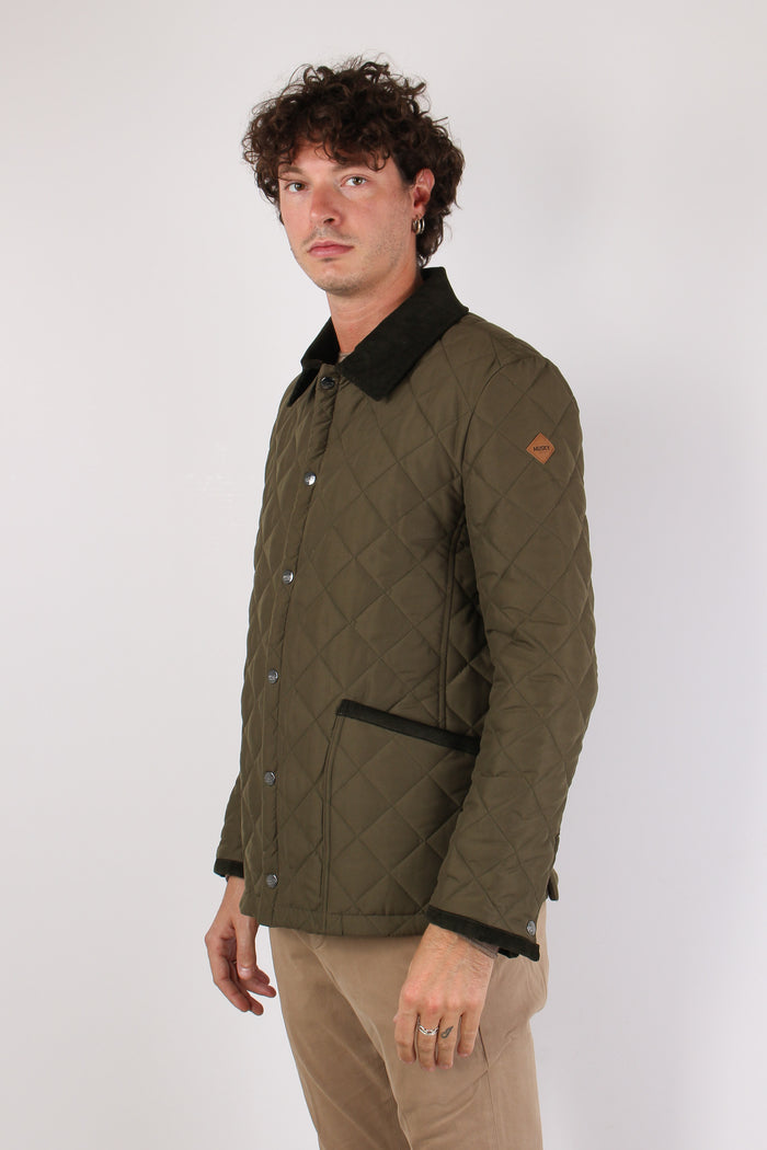 Oscar Giubbotto Trapuntato Collo Militare-3
