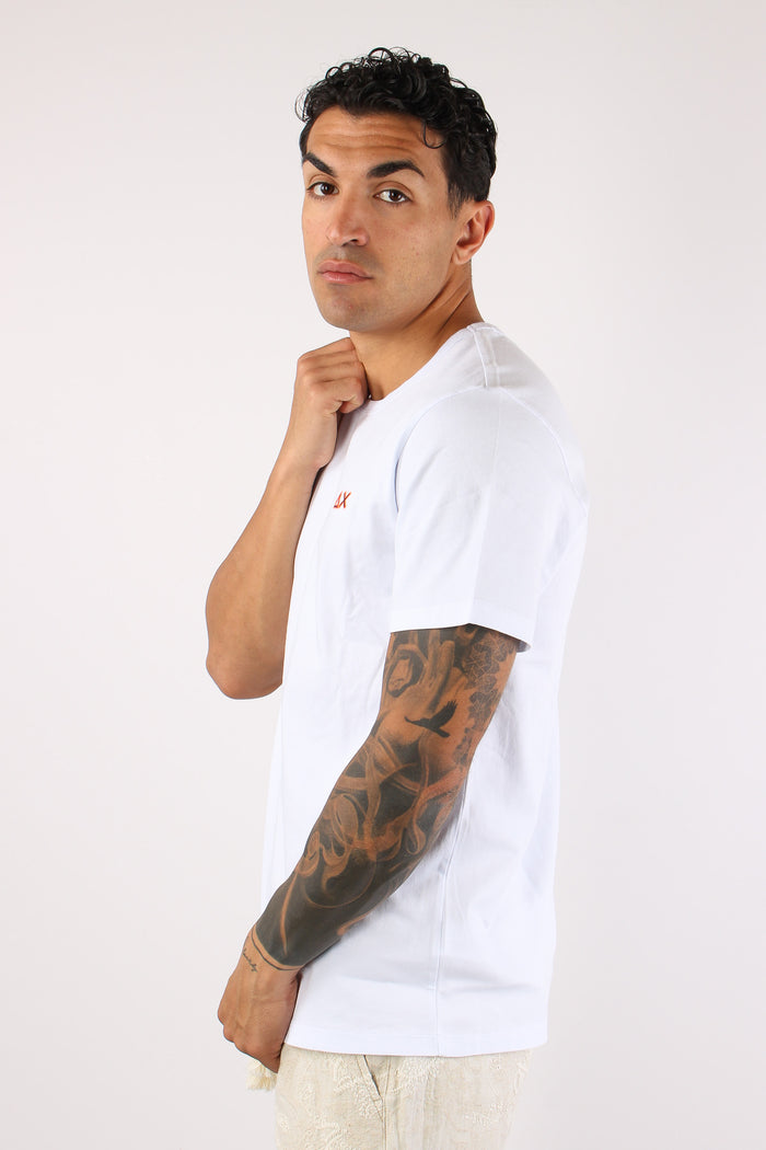 T-shirt Logo Fluo Bianco-5