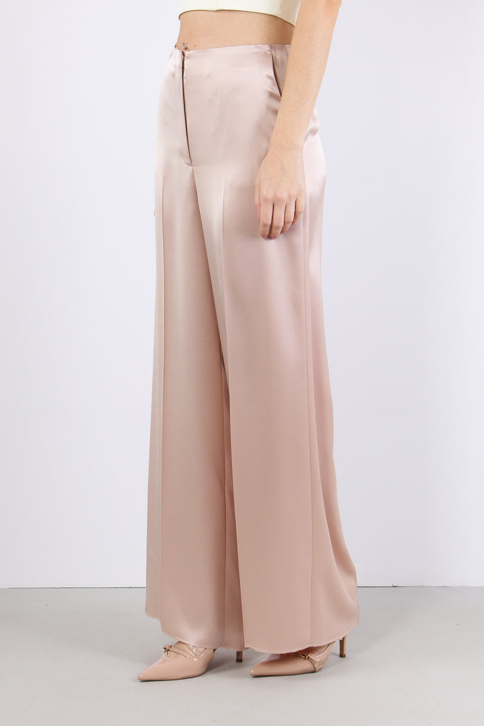 Limoncello Pantalone Satin Rosa Mogano-3
