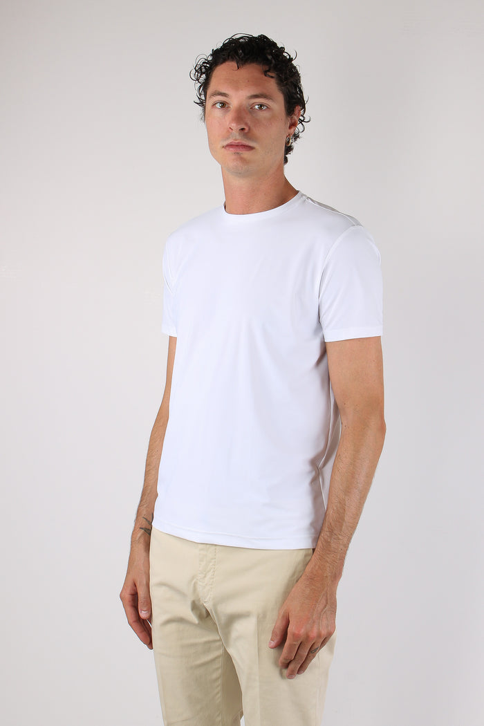 T-shirt Tessuto Tecnico Bianco-3